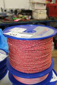 lot 89 image: FSE Robline 932in.Polyester Dinghy Sheet 656 Foot Reel