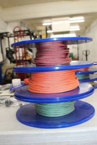 lot 87 image: Lot of (3) FSE Robline 14in. DyneemaPolyester Dinghy Control Rope 328 Foot Reel