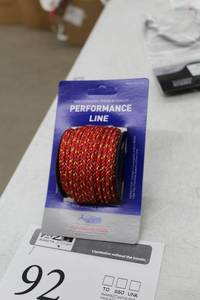 lot 92 image: New England Ropes Performance Line Finish Line Red 3.0X75ft.