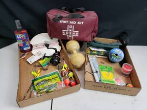 Fishing Supplies and First Aid Kit