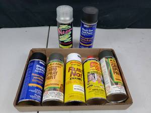 7 Cans of Spray Paint