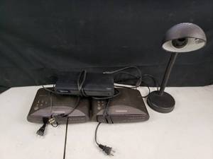 Alarm Clocks, Desk Lamp, Coverter