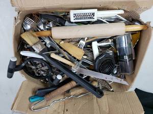Large Box of Silverware