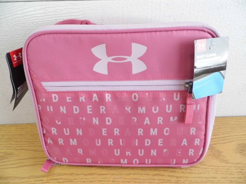 Pink under outlet armour lunch box