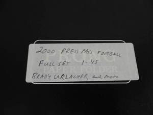 2000 Press Pass Football Set