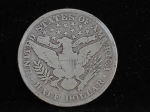 1907-P Barber Half Dollar