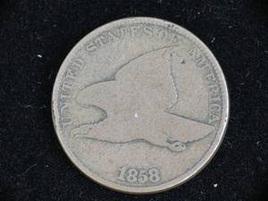 1858-P Flying Eagle Cent