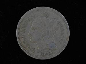 1875-P 3 Cent Piece