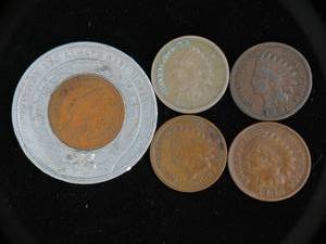 (5) Indian Head Cents