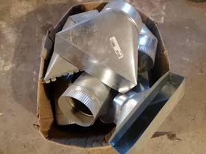 lot 12 image: Various Pieces of Unused Ductwork - 6 inch