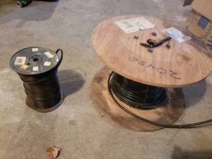 lot 13 image: Partial Spools of Television Wire and Superior 25-360-79 Cable