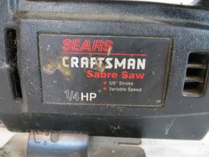 lot 7 image: Craftsman Sabre Saw