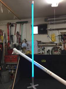 lot 41 image: Light stick  saber neon look floor lamp