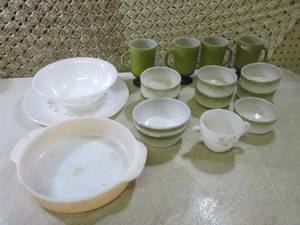 Assorted Vintage Glass Fire King Et...