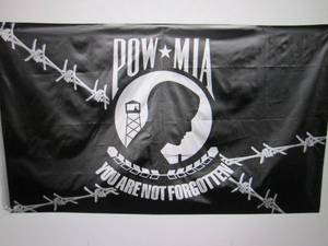 3 ft x 5 ft POW MIA Barb Wire Flag ...