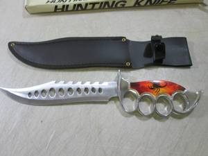 13 Scorpion Knuckle Handle Knife w...