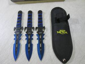 3pc Razor Tactical 7.5 Throwing Kn...