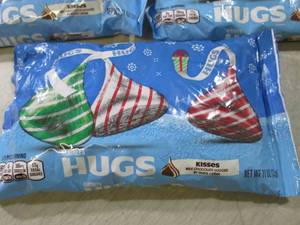 3 Bags of Hersheys Hugs Best by Aug...
