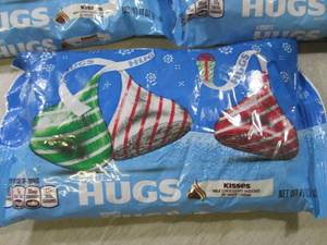 3 Bags of Hersheys Hugs Best by Aug...