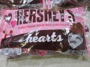 3 Bags of Hersheys Hearts Best by O...