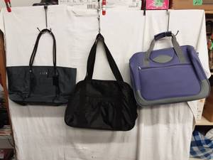 Thirty-One Black Tote Bag, Tumi Charcoal Tote Bag, Purple Duffel Bag