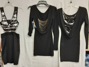 3-Little Black Dresses (Size S) One With Tags.
