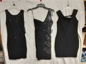 3-Little Black Dresses (Size M) All New With Tags.