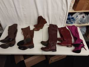 6 Pair Boots (Some New With Tags) Size 6