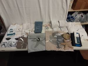 Lot Of Towels & Linens (Some New with Tags) Sea Shell Theme