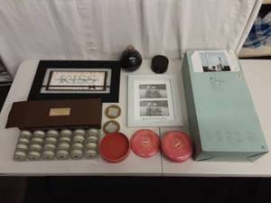 Party Lite Prism Candle Set, Chesapeake Bay Votive Set (24 Pieces). 2-Other Can Candles (New), Frames & Decor