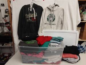 Tub Full Of Hoodies, Assorted Sizes