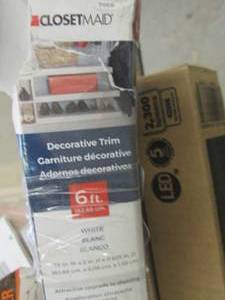 6 ClosetMaid 72x1.5 inch White Wood...