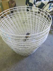 6 Large Metal Wire Baskets...