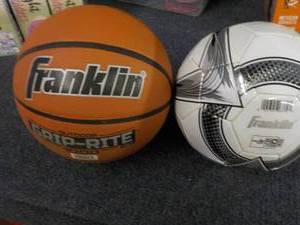 lot 26 image: Basketball and Soccer Ball...