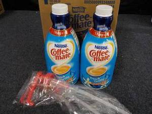 lot 43 image: 2 Bottles Nestle Coffee Mate French...