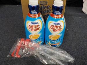lot 44 image: 2 Bottles Nestle Coffee Mate French...