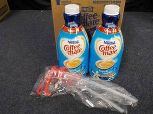 lot 50 image: 2 Bottles Nestle Coffee Mate French...