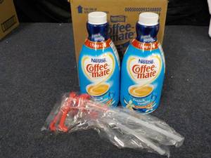 lot 51 image: 2 Bottles Nestle Coffee Mate French...