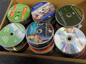 lot 78 image: 300 DVDs, CDs and Games and more...