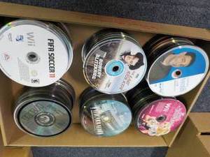 lot 80 image: 300 DVDs, CDs and Games and more...