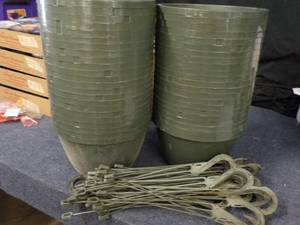 lot 93 image: 45 Hanging Planters and Hangers- 10...