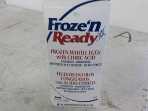 lot 140 image: 5 lbs. Froze n Ready Whole Eggs wit...