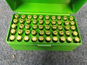 lot 191 image: Case of Bullets Cal 22 55 Gr Spilge...