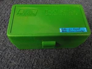 lot 198 image: Case of Bullets Cal 22 55 Gr Hornad...
