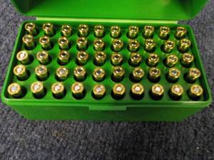 lot 201 image: Case of Bullets Cal 22 55 Gr Hornad...