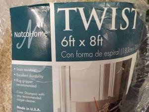 lot 244 image: 6 ft x 8 ft Twist Area Rug...