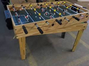 lot 263 image: Foosball and Pool Table 24 x 45...