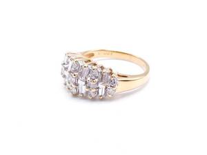 Glimmering and Impressive Diamond Estate Ring in 14k Yellow Gold