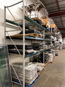 7-Section Industrial Pallet Racking Lot