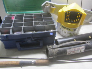 Tackle, Rod, Minnow Bucket